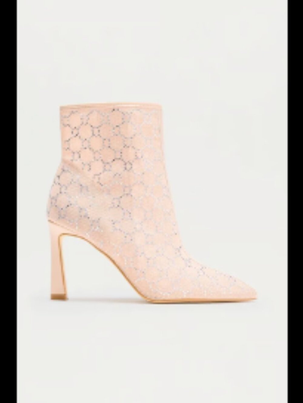 Avenley Rhinestone Mesh Booties - Picture 2 of 5